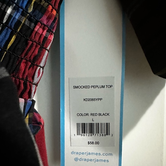 Beautiful plaid Peplum Shirt - Picture 2 of 2